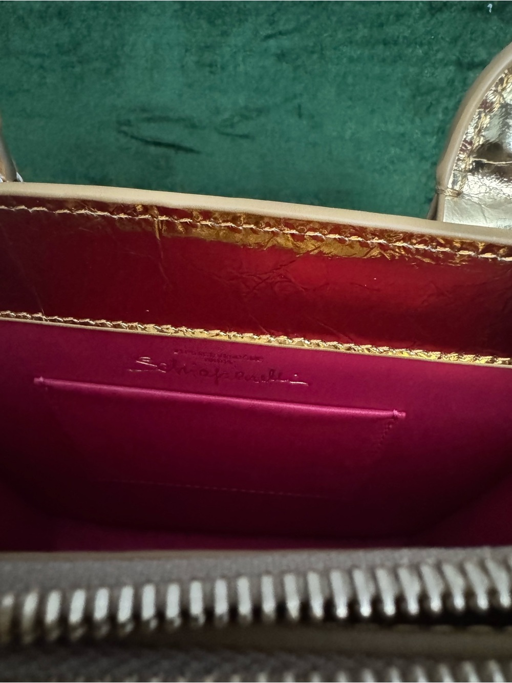 Schiaparelli Inspired Gold Face Anatomy Accent Structured bag - Picture 7 of 13